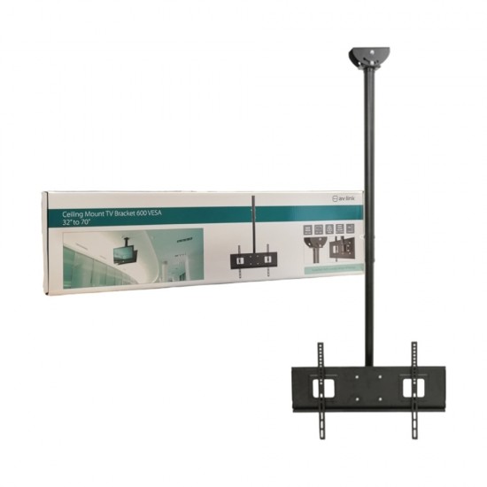Ceiling Mount VESA 600-400 TV Bracket - Black | 129574